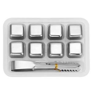 Tùy Chỉnh Logo Cao Cấp Handmade 304 Thép Không Gỉ <span class=keywords><strong>Ice</strong></span> Stone Bia Whiskey Đá Lạnh <span class=keywords><strong>Ice</strong></span> <span class=keywords><strong>Cube</strong></span> Với Quà Tặng Đóng Hộp Bộ - Product Image 4