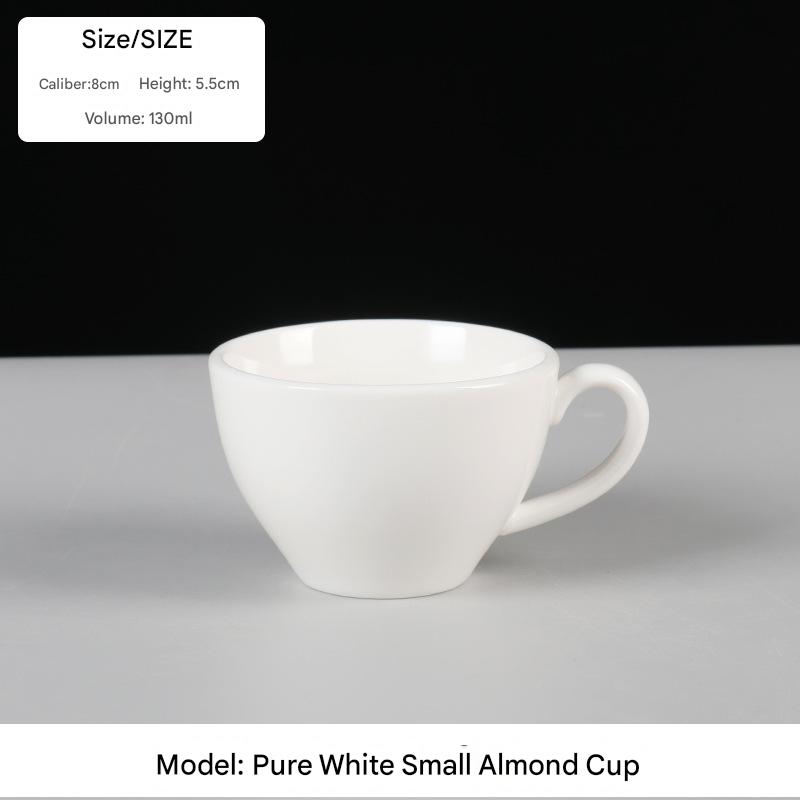 Tasse à café tulipe blanche 130ML