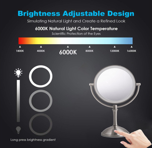<span class=keywords><strong>Espejo</strong></span> de Maquillaje <span class=keywords><strong>LED</strong></span> de Doble Cara con Pedestal de Escritorio Tipo <span class=keywords><strong>Conair</strong></span> - Product Image 5