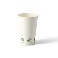 Vasos Desechables de Pared Simple EcoUp de 7.5 oz para Máquinas Expendedoras, Vasos de Papel para Bebidas Calientes