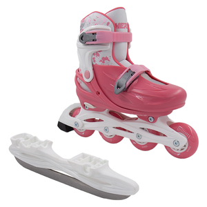 OEM 2-Trong-1 Trẻ Em Cứng Khởi Động <span class=keywords><strong>Inline</strong></span> & Ice <span class=keywords><strong>Skate</strong></span> Giày Thể Điều Chỉnh Cho Trẻ Em Tuổi Teen Junior Bé <span class=keywords><strong>CE</strong></span> EN15638 Chứng Nhận - Product Image 1