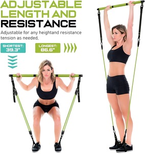 Bandas de Resistencia Elásticas para Yoga y Ejercicio, 12 Piezas, Tubos de Resistencia de Alta Elasticidad para Entrenamiento en Casa - Product Image 3