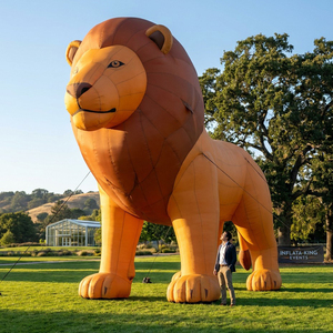 Modèle de lion gonflable géant en tissu Oxford durable pour exposition en plein air, publicité, événement, mascotte animale gonflable personnalisée - Product Image 6