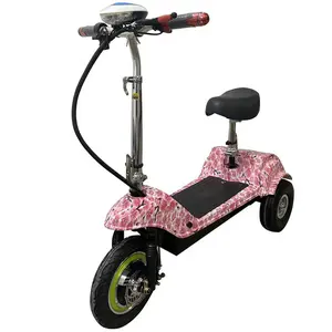 OEM scooter elétrico 3 rodas adultos 36V 350W triciclo dobrável scooter
