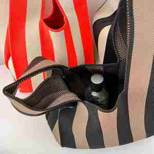 Women's Fashion Knitted Stripe Bags <b>Small</b> Knitted Tote <b>Handbags</b> Bag - Product Image 5