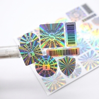 Autocollant holographique personnalisé 2D 3D, étiquette holographique laser, sceau de sécurité pour l'emballage de la marque