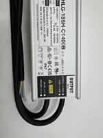 MEANWELL, controlador de función de atenuación de 185W, 1400mA con nivel IP67.