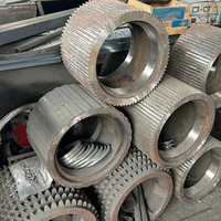 Concasseur hydraulique à double rouleau Tide, prix usine Chine, avec taille de décharge réglable, moteur, roulement et engrenage pour le charbon