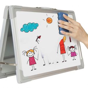 Pizarra Blanca Magnética Portátil Plegable de Metal de Doble Cara para Niños, Modelo Bv-Fw01, Personalizable - Product Image 2