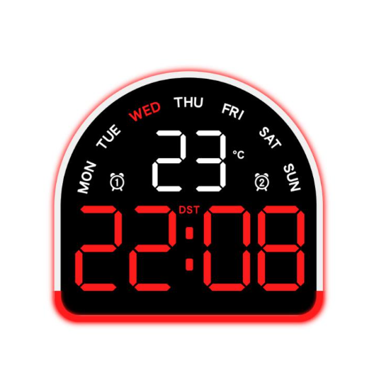 Factory Price LED Ambient Light Electronic Clock Multifunctional Alarm Clock Home Lighting Table Clock