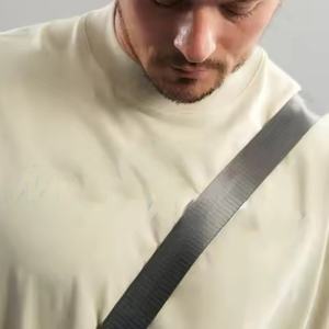 Camiseta de Corte Holgado para Hombre, Hombros Caídos, de Alta Calidad, con Logotipo Personalizado, Camiseta Lisa para Hombre - Product Image 5