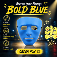 Masques intégraux imperméables en PVC lumineux à LED pour Halloween, le Poisson d'avril, les fêtes de remise des diplômes, le cosplay, les personnages historiques et Anony Mous Guy