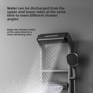 Ensemble de douche mural en céramique intelligent multifonctionnel à affichage numérique thermostatique, design moderne, <span class=keywords><strong>prix</strong></span> de gros - Product Image 4