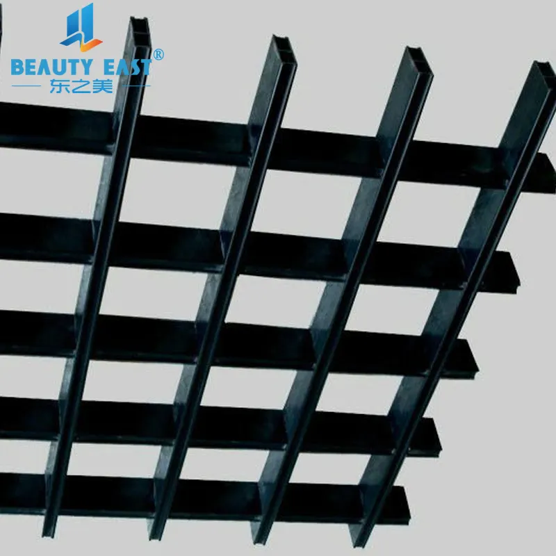 30mmx0.35mm Aluminum Ceiling Grill Design For Exhibition Hall Ceiling Decoration