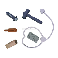 Cadeaux d'anniversaire de noël jouets éducatifs semblant ensemble de rôles nouveau Kit de médecin en silicone imaginatif pour enfants pour bébés et tout-petits
