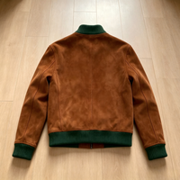 Blouson Bomber Homme Léger Marron en Faux Daim Style Vintage Tendance Urbaine Hiver Décontracté Veste d'extérieur en Daim