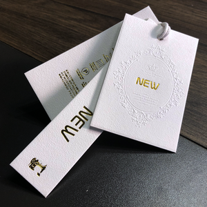 Direct van de fabriek: op maat gemaakte kledinghangtags, hete-stempel, reliëf, gedebosseerde voorraadlabels, groothandel - Product Image 1