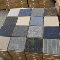 Dalles de moquette pour bureau ouvert de grande taille 100x100, dalles de moquette antidérapantes, fourniture en gros, dalles de moquette modulaires