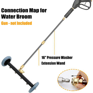 Nettoyeur haute pression multifonctionnel 16 pouces, balayeuse à eau pour châssis de voiture, kit de <span class=keywords><strong>nettoyage</strong></span> du dessous de caisse de voiture 4000 psi - Product Image 4