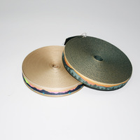 Sangle en jacquard brodée losanges ethniques avec logo personnalisé, 25 mm, pour sac d'instrument de musique, sangle de guitare