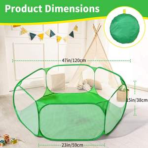 Corralito de Pelotas Plegable Grande para Niños, Material de Poliéster Seguro, para Actividades al Aire Libre, para Bebés, Niñas y Niños - Product Image 6