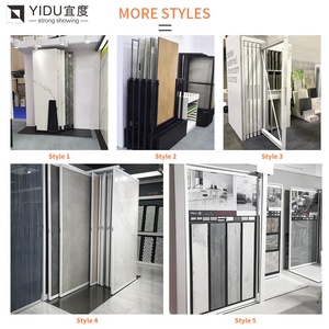 YIDU Gốm Nhà Máy Slide Xoay Showroom Đẩy Kéo Bảng Điều Khiển Sứ Gạch Giá Đá Phiến Đá Hiển Thị Đứng - Product Image 5