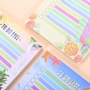 Papel de notas brillante fluorescente con estampado de dibujos animados ecológicos, listo para usar, con serigrafía, notas adhesivas bonitas para la escuela <span class=keywords><strong>SC</strong></span> - Product Image 5
