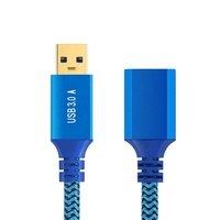 Cable de Extensión USB 3.0 Macho a Hembra, Carcasa de Aluminio, Conexión de Datos, Cable de Transmisión de Alta Velocidad para Ratón, Teclado, Impresora