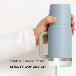 Nuevo Vaso Personalizado con <span class=keywords><strong>Logo</strong></span> Grabado de 40oz sin Plomo 2025, Taza de Viaje de Acero Inoxidable de 40oz con Asa y Tapas - Product Image 6