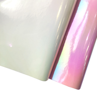Utilisation durable en similicuir holographique de conception de miroir en cuir de couleur magique pour l'artisanat de chaussure de sac et l'Uplostery