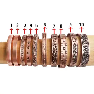 Le Bracelet de thérapie magnétique le plus vendu Bracelet d'arthrite magnétique d'énergie en cuivre pour hommes ou femmes