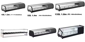 Arriart Venta al por mayor Comercial Frío Arrancadores Sushi Vitrina Gabinete <span class=keywords><strong>Tapas</strong></span> Exhibición Refrigerador Vitrina - Product Image 4