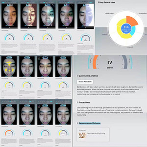 Tiên tiến nhất UV phân tích da Máy 3D Mặt kiểm tra máy ảnh Chẩn đoán thông minh gương với ánh sáng LED nguồn da Tester Analyzer - Product Image 3