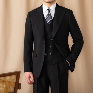 Factory Customized Business Casual Lapel Three-piece Fashionable Slim Men's <strong>Suit</strong> - Product Image 4