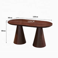 Ensemble de table et de chaises de salle à manger de style rétro français, design moderne, canapé en tissu pour restaurants et cafés occidentaux