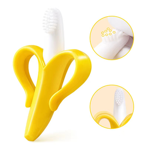 Jouet d'apprentissage pour bébé, brosse à dents en silicone sans BPA, <span class=keywords><strong>anneau</strong></span> à mâcher en silicone souple, <span class=keywords><strong>anneau</strong></span> <span class=keywords><strong>de</strong></span> <span class=keywords><strong>dentition</strong></span> apaisant - Product Image 3