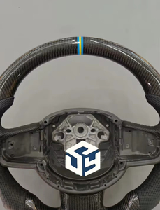 Volant en fibre de carbone avec revêtement en cuir pour XC40, S90, S60, V60, <span class=keywords><strong>V90</strong></span>, S40, V40, XC60, XC90 – Accessoire automobile - Product Image 3