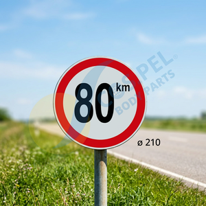 COS.PEL. ใหม่ แผ่นป้ายจำกัดความเร็ว 80 กม./ชม. สำหรับเปลี่ยน - Product Image 2