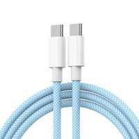 Cable USB Doble Tipo C de Nailon Konfulon 2026, Superventas, 60W/67W/65W, Carga Rápida, Transferencia de Datos, Cargador de Batería para Computadora, Sincronización C2C