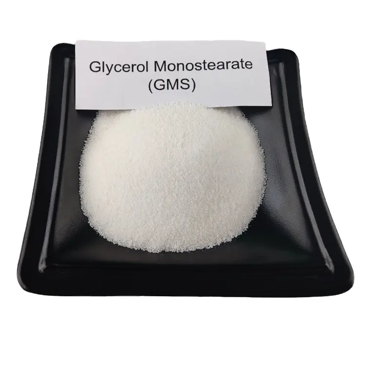 Emulsionantes al mejor precio E471 Monoestearato de glicerol de grado alimenticio GMS/DMG