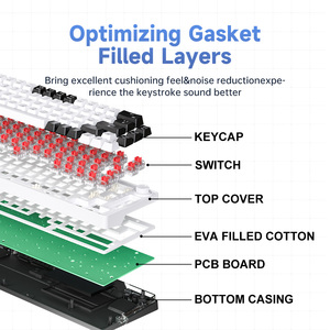 New AG68 60% <b>USB</b> Type-C RGB Backlight Gaming <b>Keyboard</b> 68 Keys Compact Mechanical Plastic Desktop Mechanical Gaming <b>Keyboard</b> Mech - Product Image 2