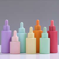 Flacons en verre pour huiles essentielles colorés, best-sellers, 20 ml, 30 ml, 40 ml, 50 ml, avec compte-gouttes pour cosmétiques