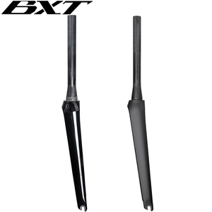 Vente d'usine <span class=keywords><strong>BXT</strong></span> <span class=keywords><strong>Fourche</strong></span> de route en carbone 700C pour freins sur jante et V-brake, <span class=keywords><strong>fourche</strong></span> rigide pour vélos de course et cyclocross à jante conique, commande OEM - Product Image 5