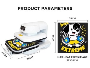 Auto Close Open Heat Press Machines With 4 Memory Setting for T-shirt CH2352 Heat Press Machines - Product Image 4