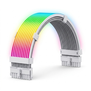24Pin ARGB 5V 3pin <b>Cable</b> Ribbon Cord Gaming <b>PC</b> <b>Power</b> Connector ATX Motherboard <b>Power</b> Extension <b>Cable</b> for Desktop RGB Lighting - Product Image 1