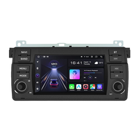 Système de navigation GPS avec écran tactile 2 Din, Carplay Android 2+64G, compatible avec BMW E46 1998-2005, montage sur tableau de bord, garantie 1 an, cartes du monde Google
