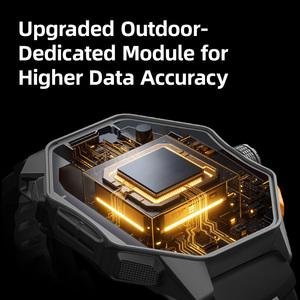 Montre connectée de santé personnalisable RACER <span class=keywords><strong>6</strong></span> Pro, écran AMOLED 1,43 pouces, moniteur de fréquence cardiaque, moniteur de consommation d'oxygène maximale, moniteur d'humeur, réponse aux appels, étanche 5 ATM, autonomie de 4 jours - Product Image 3