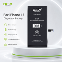 Baterai Kompatibel Diagnostik Merek DEJI untuk Seri iPhone 15 Tanpa Peringatan Masalah untuk Bengkel Perbaikan