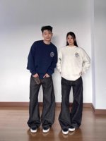 Modische, schlichte, locker sitzende Strickwaren für Paare im Lazy-Style, Herbst- und Winter-Freizeitpullover mit Rundhalsausschnitt und Jacquardmuster für Damen und Herren