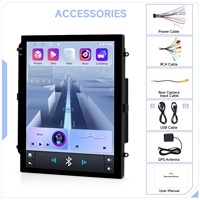 Podofo 9.7 "2 + 64G Double Din Android Voiture Stéréo Sans Fil CarPlay & Android Auto Voiture Android Lecteur GPS TPMS WIFI Meilleur Fournisseur
